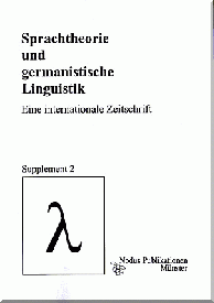 [Logo Sprachtheorie und germanistische Linguistik - Supplement]
